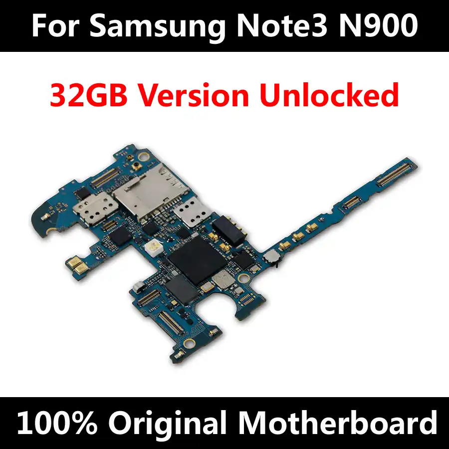 For Samsung Galaxy Note 3 N900 N9005 Original Motherboard Factory Unlock Mainboard 32gb Logic Board With Android Os Imei Mobile Phone Antenna Aliexpress