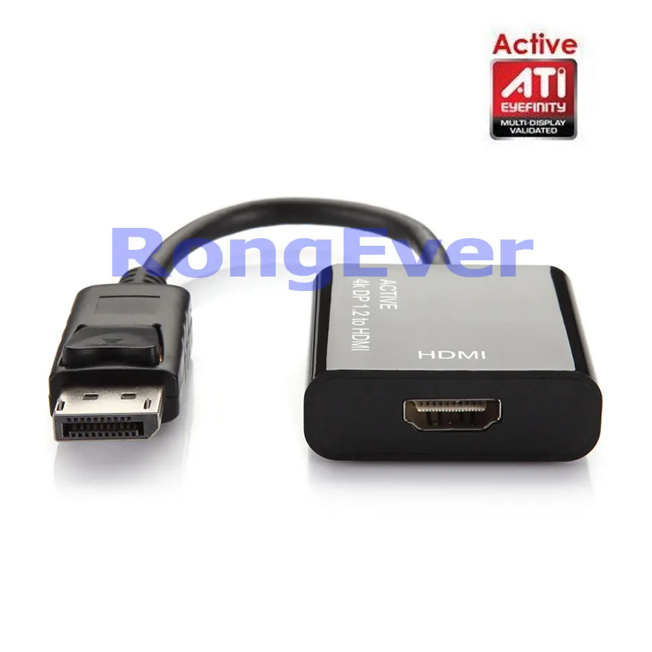 Новинка активный экран ATI Eyefinity HD 4K 1 2 DP папа HDMI мама Видео Аудио HDTV черный адаптер