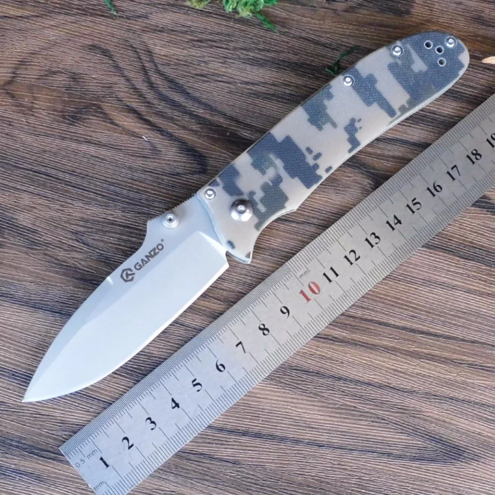 Online Ganzo de G704 58 60HRC 440C hoja G10 mango 5 colores cuchillo plegable táctico cuchillo camping al aire libre EDC herramienta caza cuchillo de bolsillo