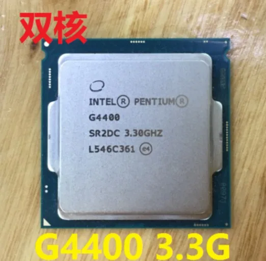 Процессор Intel Pentium G4400 g4400 3 Мб Кэш 3,3 ГГц двухъядерный процессор LGA1151 для настольных ПК может работать