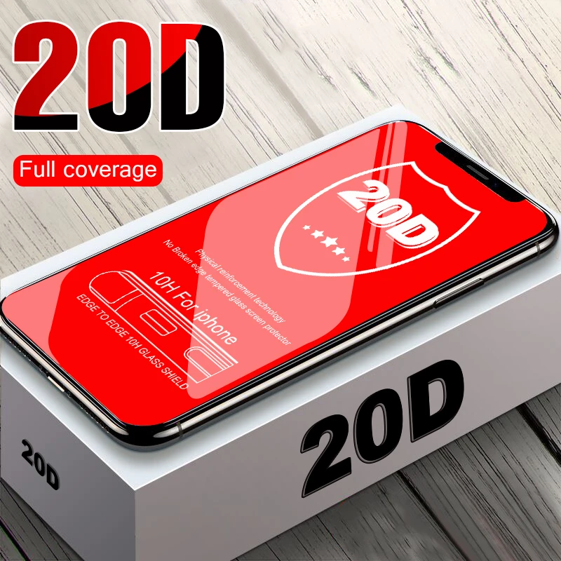 20D изогнутая пленка для экрана из закаленного стекла на IPhone XS Max XR X Защитное стекло для IPhone XR XS Max X защитное стекло