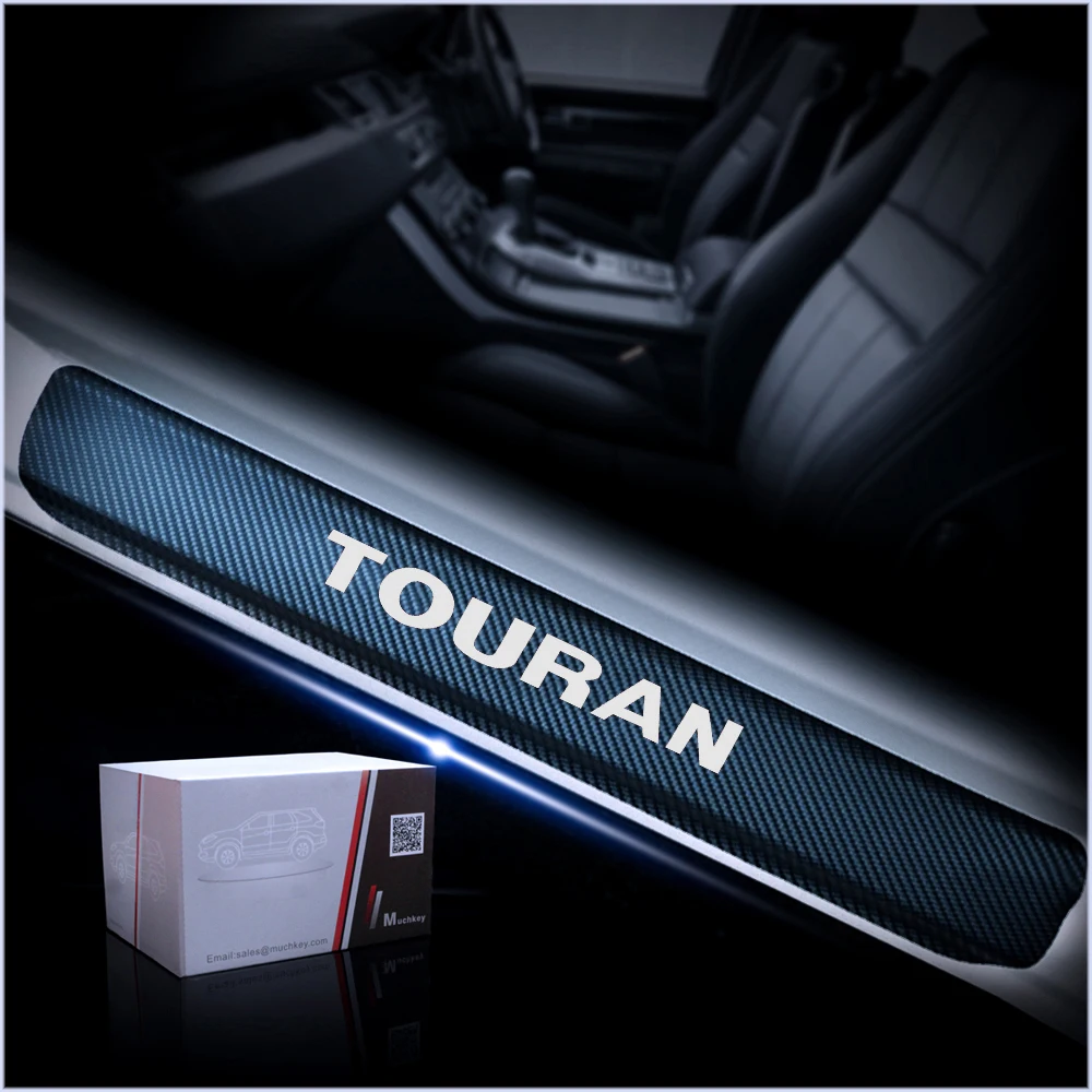 Vinílicos para Porta de Carro Bem-vinil para Pedal de Porta Proteção em Fibra de Carbono Acessórios para Carro Peças de Pçs Adesivos Volkswagen Touran vw 4 13 bem-vinil para pedal de porta volkswagen vw