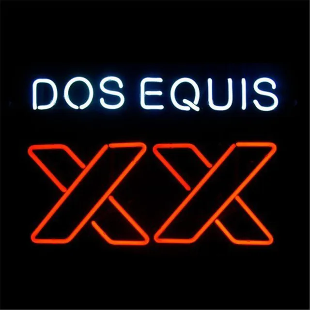 NEON SIGN ForXX Dos Equis SIGN Signboard REAL GLASS BEER BAR PUB NEON SIGN ForXX Dos Equis SIGN Signboard REAL GLASS BEER BAR PUB display christmas Light Signs - NEON SIGN ForXX Dos Equis SIGN Signboard REAL GLASS BEER BAR PUB
