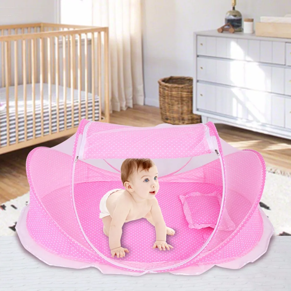 Summer baby stroller Net Baby Infant Portable Foldable Mosquito Net Summer Tent with Little