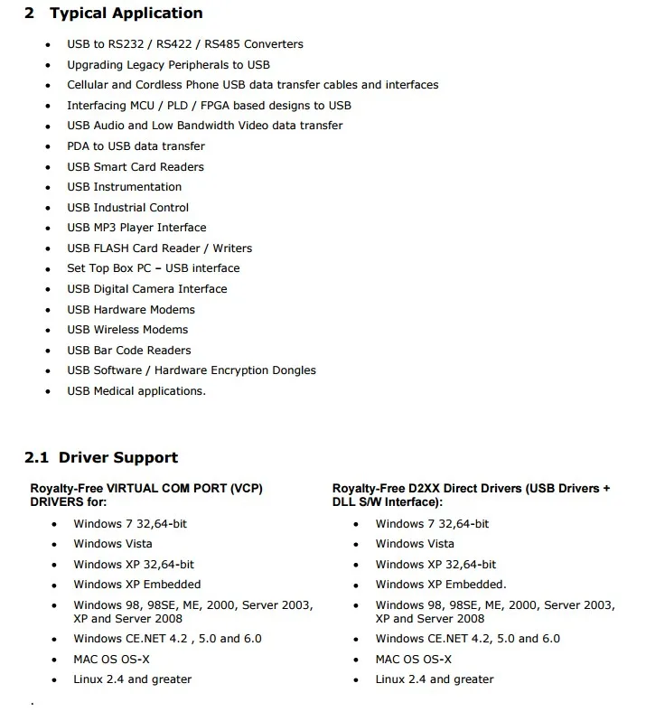 UM232R info 2