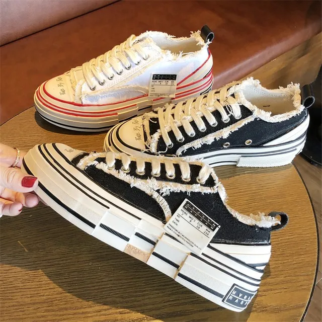 US $16.56 Casual Women Shoes Canvas Breathable Outdoor Sneakers Spring Summer Shoes Platform Lace up Zapatos 