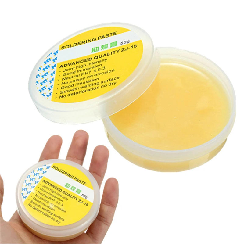 

NOVFIX Yellow paste Advance Quality Solder Flux Soldering Paste 50g Flux PCB IC Parts Welding Soldering Gel Tool