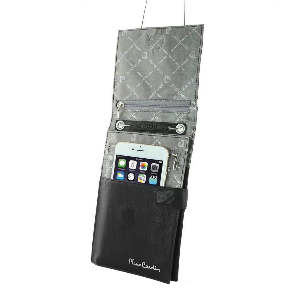 Pierre Cardin мужская сумка на плечо, мужская сумка из натуральной воловьей кожи, сумка на ремне для LG G4 G5 G6 G7 V10 V20 V30, сумка для мобильного телефона