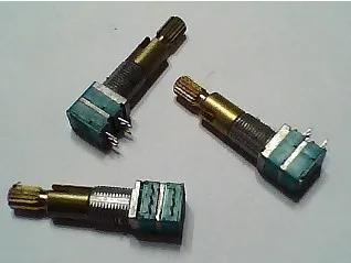 

2PCS/LOT RK09 precision potentiometer, two axis double tune, B20K axis long, 30MM