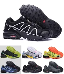 Новая черная обувь Salomon zapatos hombre кроссовки мужские Скорость Крест 4 CS III sapato masculino Скорость Крест уличная спортивная обувь для бега