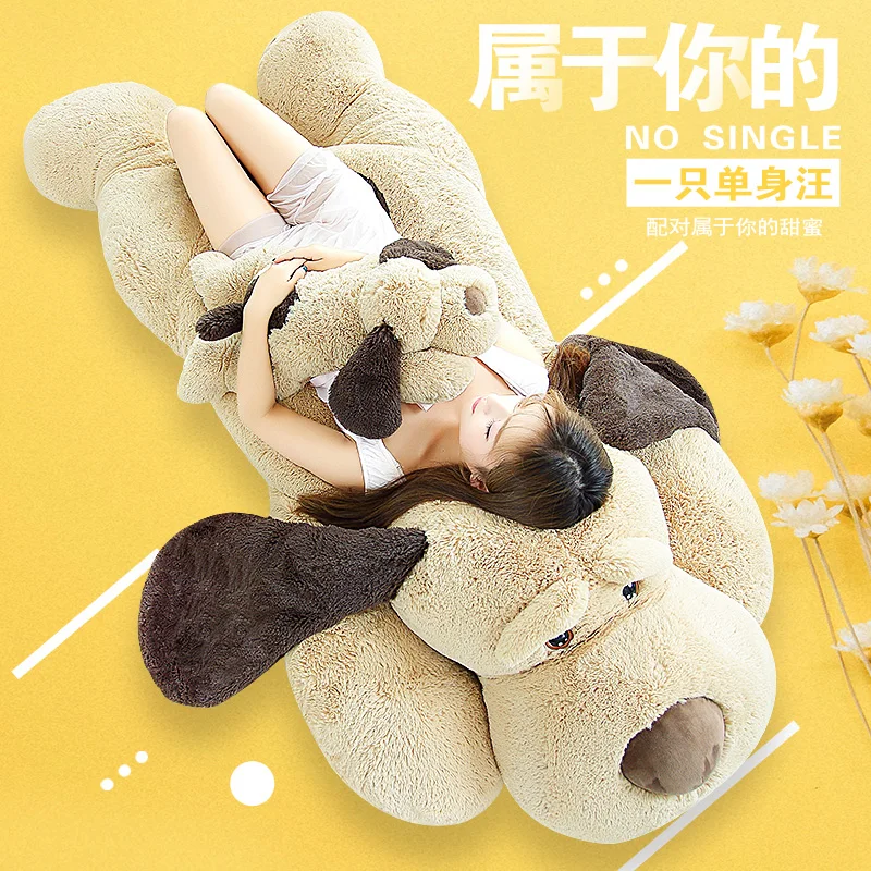 candice guo plush toy stuffed doll cartoon animal dog puppy big ear papa lay down sleeping pillow cushion baby birthday gift 1pc