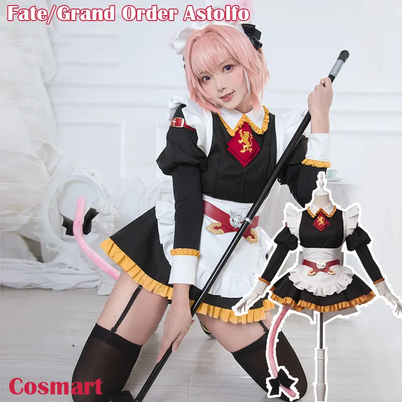 

[Pre-sale] Fate/Grand Order FGO Astolfo Cosplay Costume Astolfo Maid Uniform Dress Halloween costume For Women Free Shipping