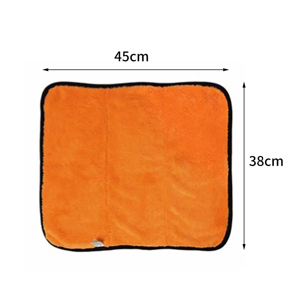 1 шт. ткань для чистки автомобиля 800gsm 45x38 см микрофибра супер толстый плюш детализация воск полировка полотенце Уход За Автомобилем автомойка