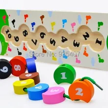 Гусеницы захватывают бисерные деревянные игрушки, детские игрушки