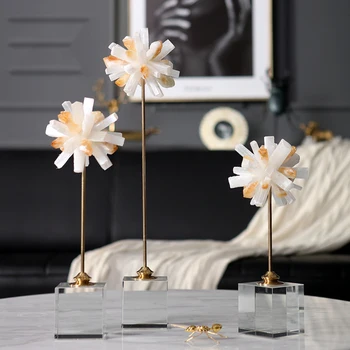 

Home Decoration Accessories Coral Decoration Figurine Living Room Ornament Objects Office Crystal Gift