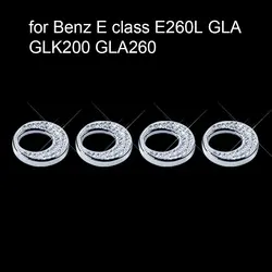 4 шт. 2 цвета для выбора двери автомобиля болт круг блокировка крышки для Benz E Class e260l gla GLK200 gla260 diamond декоративные круг