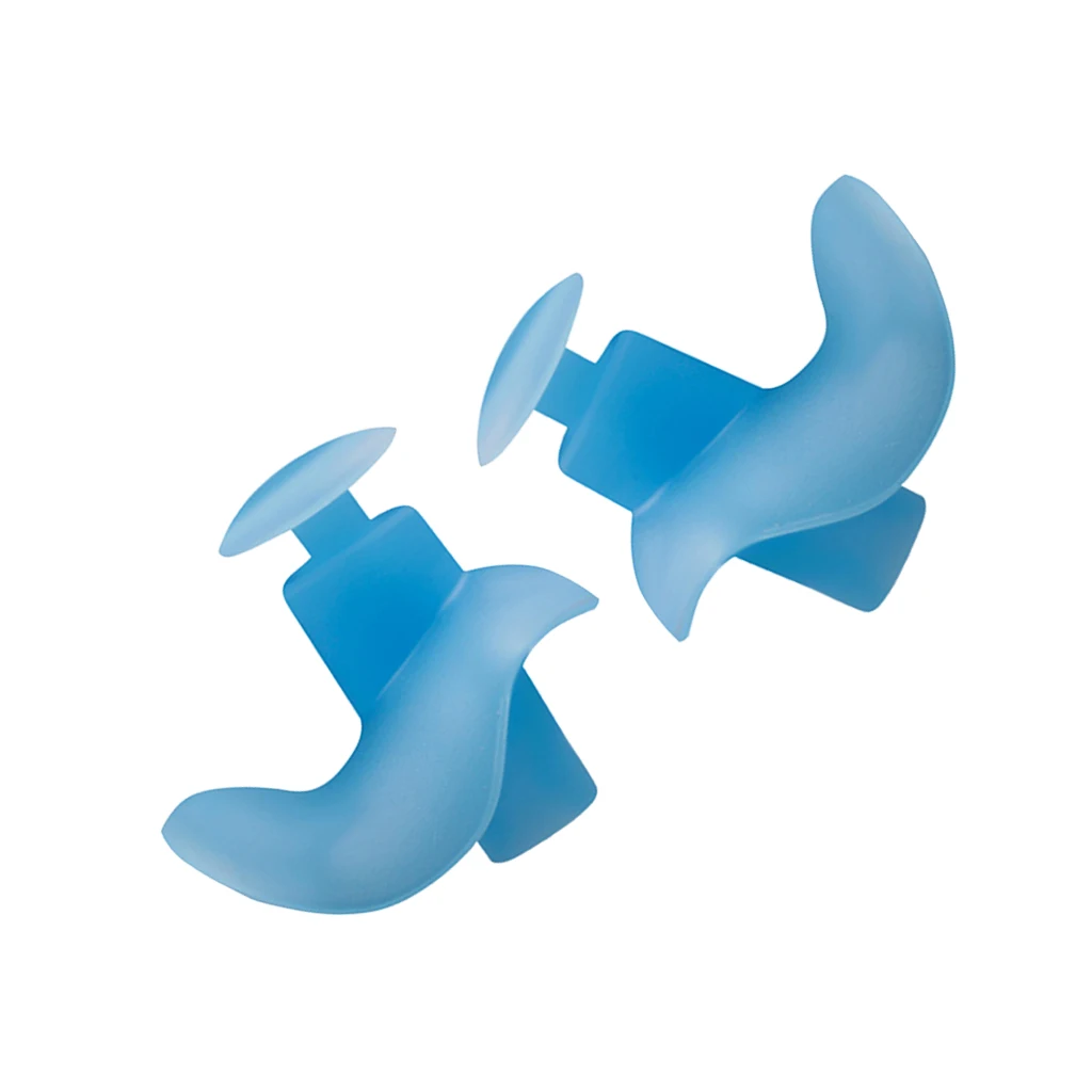 Silicone Swimming Earplugs Comfortable Waterproof Ear Plugs with Protective Case for Showering Sleeping Noise Reducing 