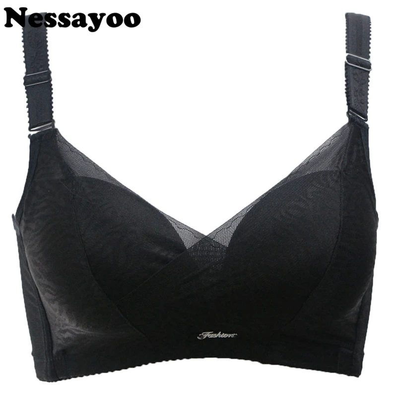 Sexy Seamless No Rims Bra Gather Adjustable Women Bra 34b 36b 38b Plus Size  B C Cup Underwear Push Up Women Bra New Solid Bras - Bras - AliExpress