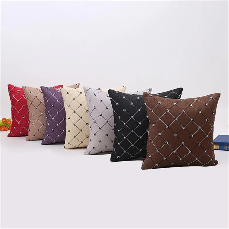 

NEW Home Bed Multicolored Plaids Throw pillow cover Square Cushion Pillow Cover