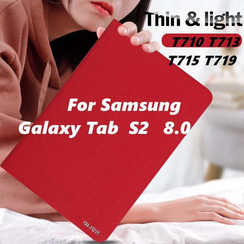 Чехол из искусственной кожи для Samsung Galaxy Tab S2 8 0 T710 T719 SM T715 T713 чехол чехол|Чехлы