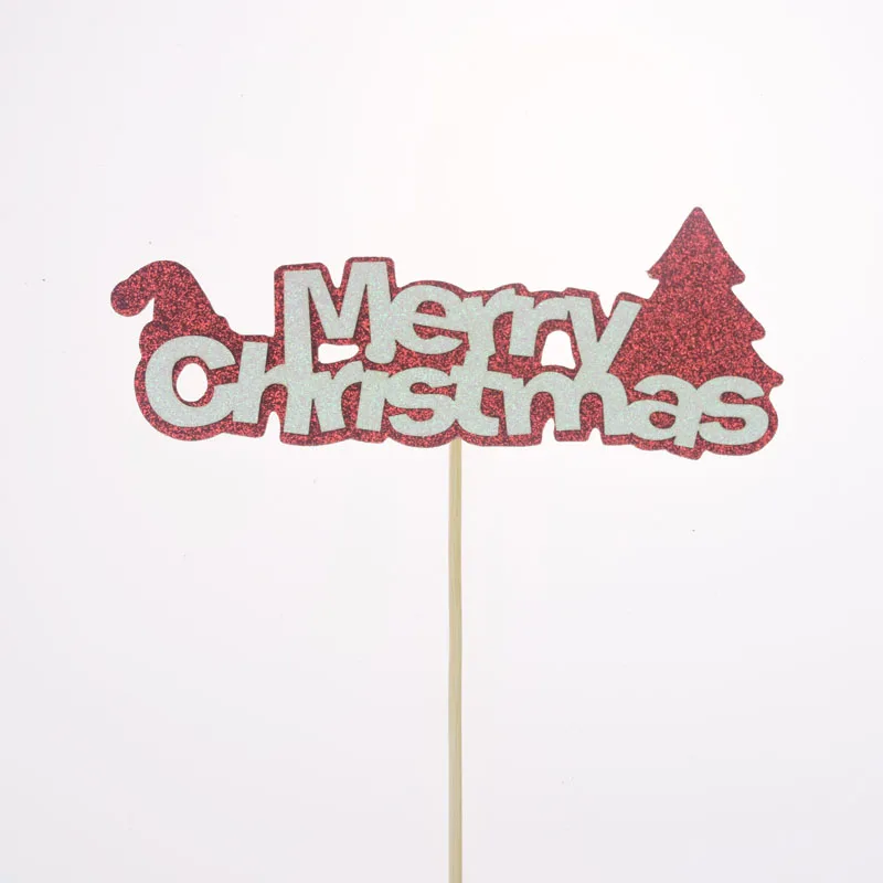 Топпер для торта флаги с надписью &quotMerry Christmas&quot &quotСнежинка&quot &quotдетский день
