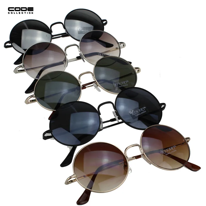 Brand Designer Round Sunglasses For Men Colorful UV400 Protection Sun