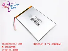large capacity 9inch 10.1inch 3.7 V 3790140 tablet battery 6000mah each brand tablet universal rechargeable lithium batteries
