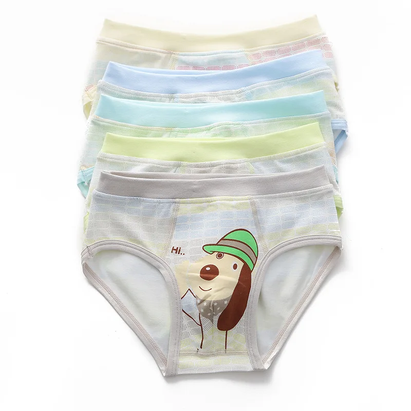 3 Pieces/lot 1 7 Years Boys Briefs Cute Dog Pattern Baby Boy Knickers