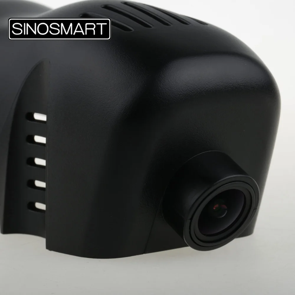 SINOSMART Novatek 96672 автомобильный Wifi DVR камера для Volkswagen Touareg 2011 2014 2016 управление через