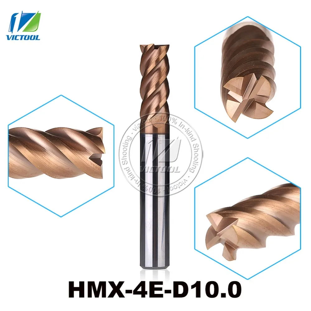 

HMX-4E-D10.0 High Speed Cutting And Try Cutting 4-Flute Flattened End Mills Milling Cutter End Mills Straight Shank Tool
