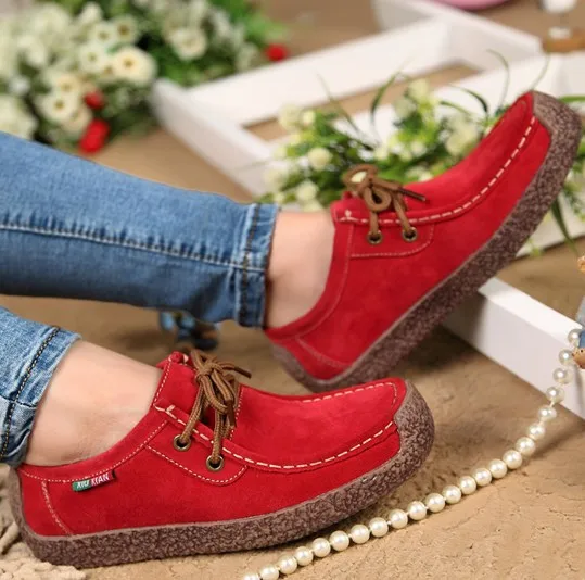 

2019 Fashion Woman Casual Shoes Wild Lace-up Loafers Women Flats Comfortable Footwear Woman Shoes Breathable Female Shoes