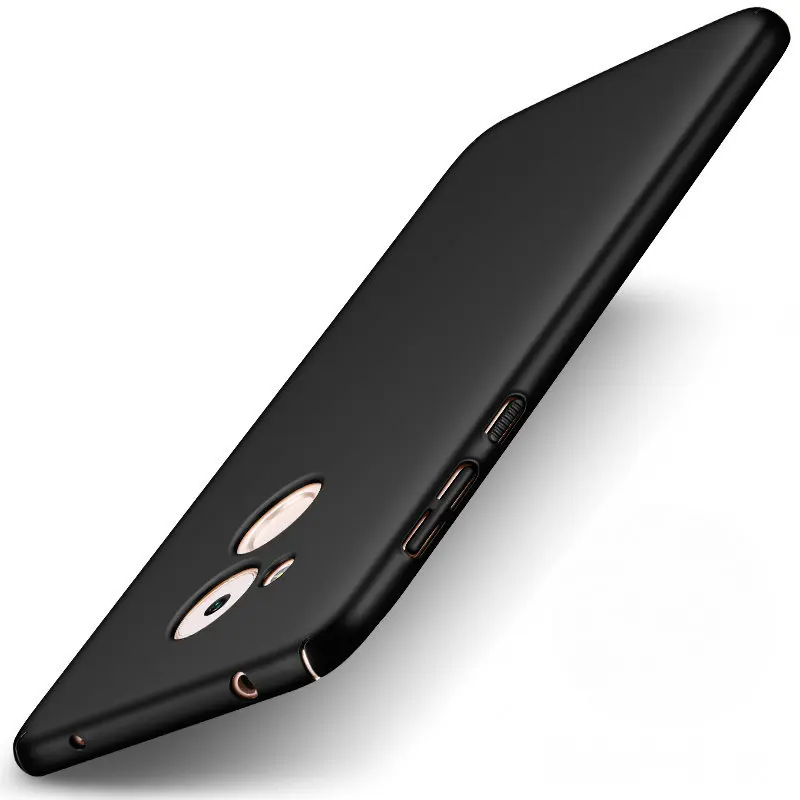 Для huawei Nova Smart/Honor 6C DIG-L01 DIG-L21 DIG-L21HN 5," чехол Роскошный Матовый Жесткий пластик тонкий чехол s ПК полная крышка для телефона - Цвет: Black