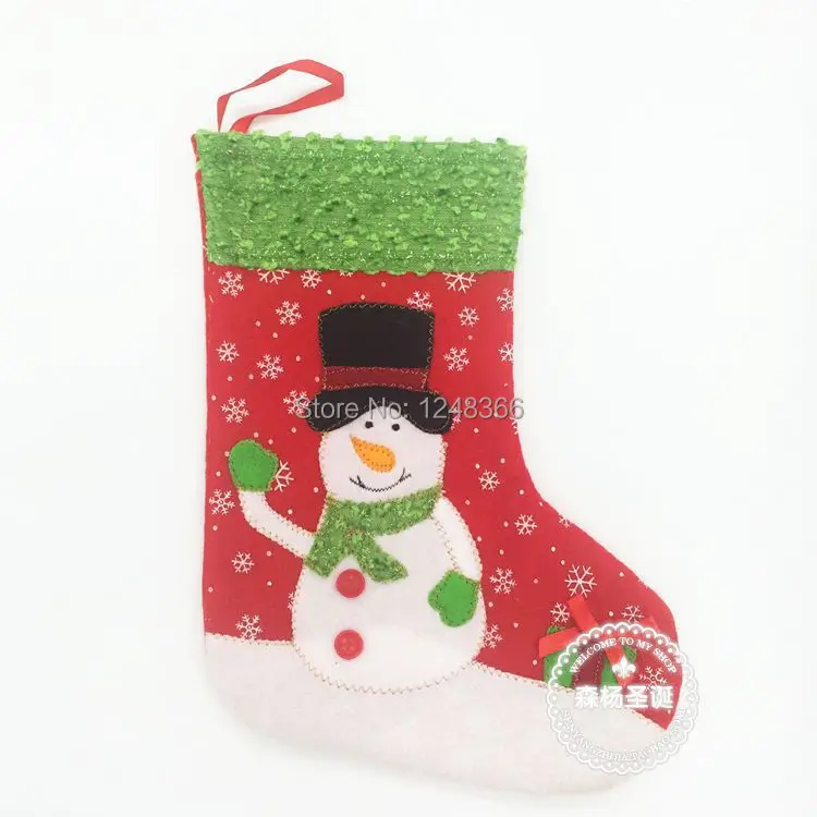 Рождественские украшения, подвески Новогодние украшения с дедом морозом рождественские носки
