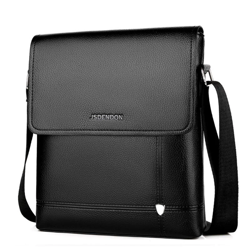 New Business Travel Men's PU Solid Color Large Capacity Messenger Bag Classic Design Casual High Quality Messenger Bag ► Photo 3/6