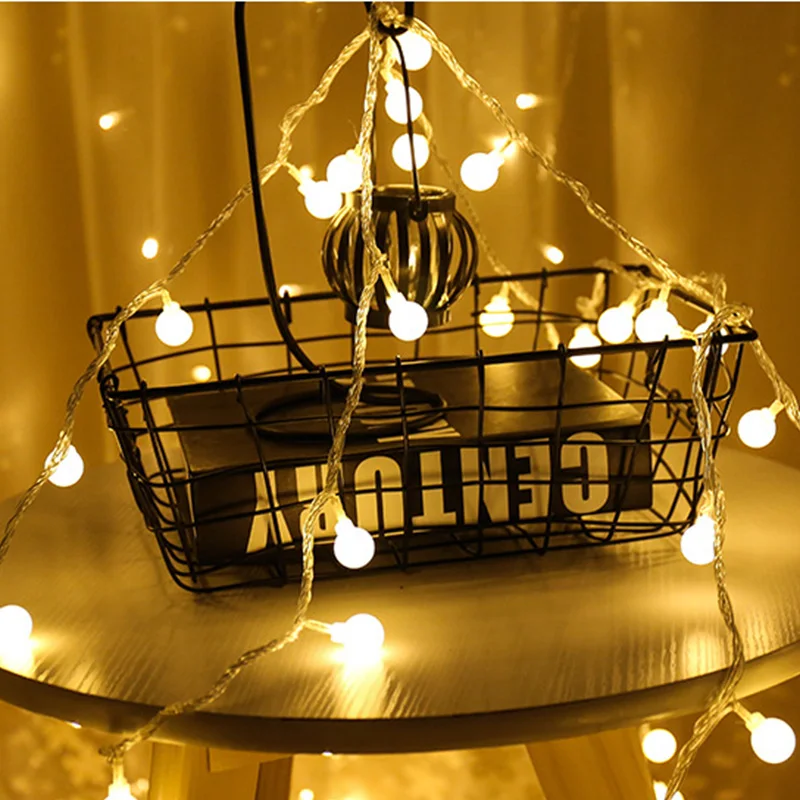 Pilas 5 M 50LED IP44 al aire libre blanco caliente LED luz de la cadena Luces de Navidad Holiday Party decoración de la boda Luces LED Pilas 5 M 50LED IP44 al aire libre blanco caliente LED luz de la cadena Luces de Navidad Holiday Party decoración de la boda Luces LED
