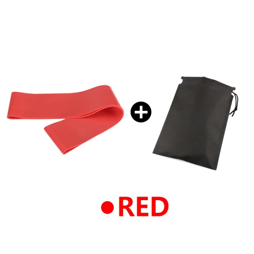 red with bag Эспандеры Резиновая лента 5 уровней Кроссфит фитнес-оборудование для тренировки пилатеса Спорт силовая тренировка атлетические резиновые петли - Цвет: red with bag