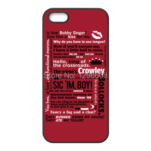 Supernatural Inspired Quote Hardshell Rubber Cell Phone Case Cover for iPhone 5 5S |