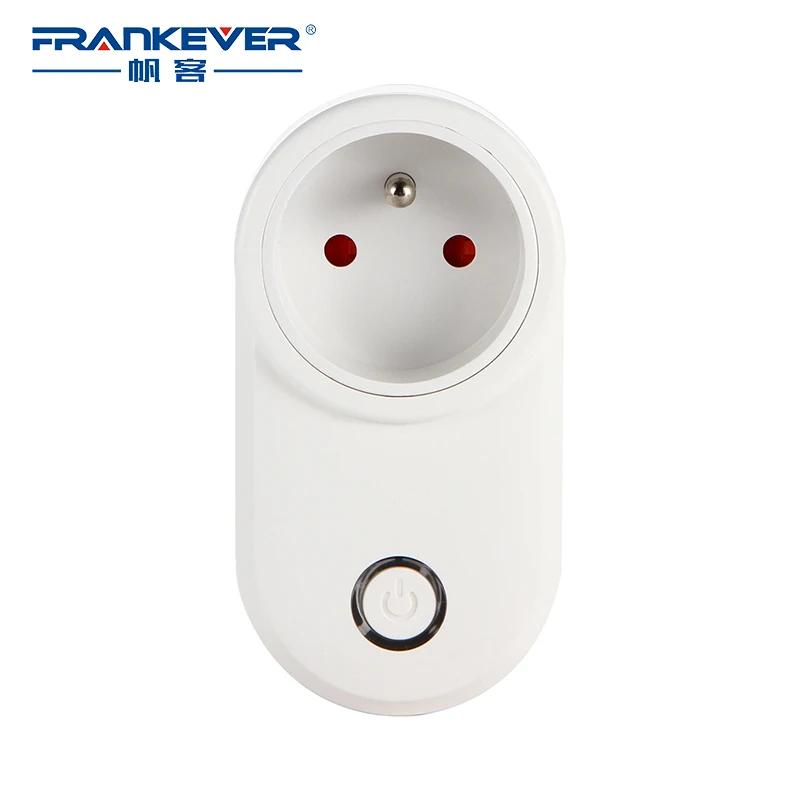 

FrankEver Mini Smart FR Plug Wifi 10A Socket Timer Switch Voice Control with Alexa Google home IFTTT for France Market
