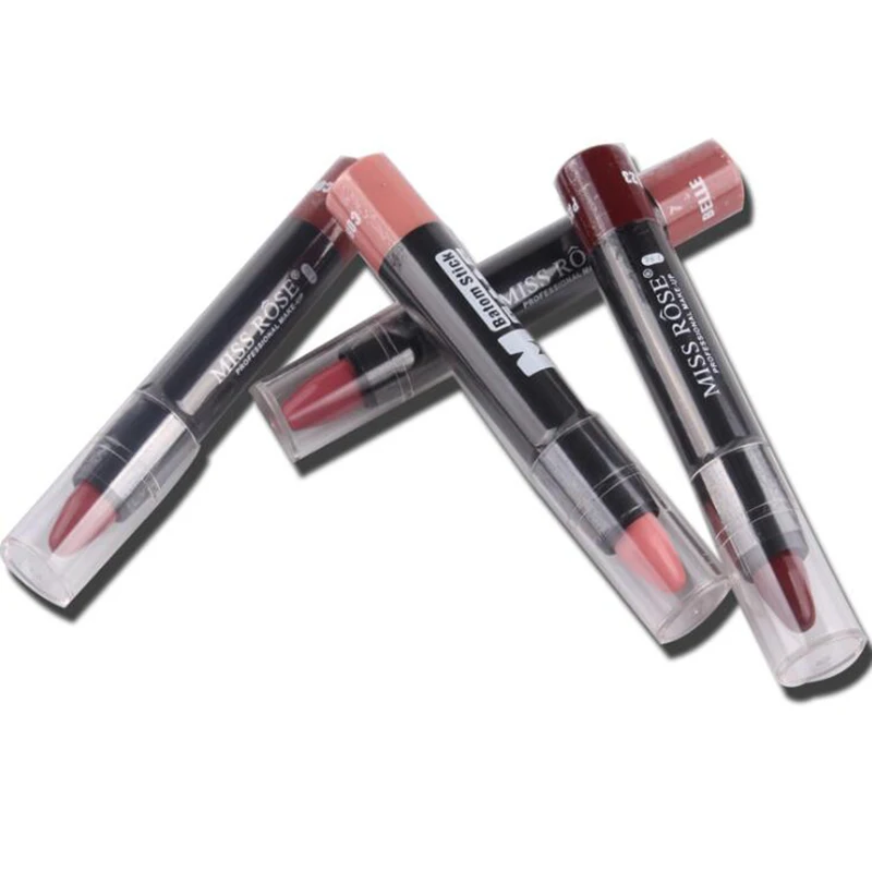 MISS ROSE Гламурная 8 цветов Помада карандаш матовая водостойкая Увлажняющий блеск