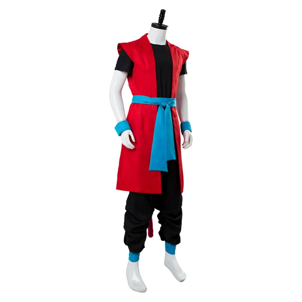 Сон Гоку зено косплей костюм супер Dragon Ball-Z герои: Вселенная Миссия косплей костюм наряд для Хэллоуина Карнавал