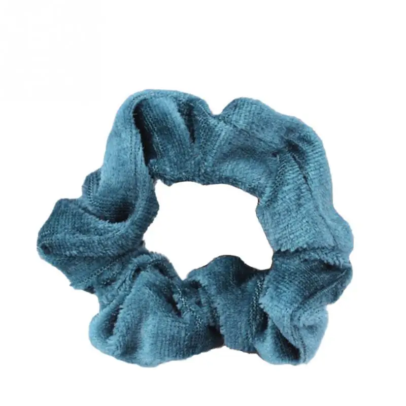 

2019 Hot Sale Velvet Hairband Luxurious Soft Feel Scrunchie Ponytail Donut Grip Loop Holder Stretchy Hair band