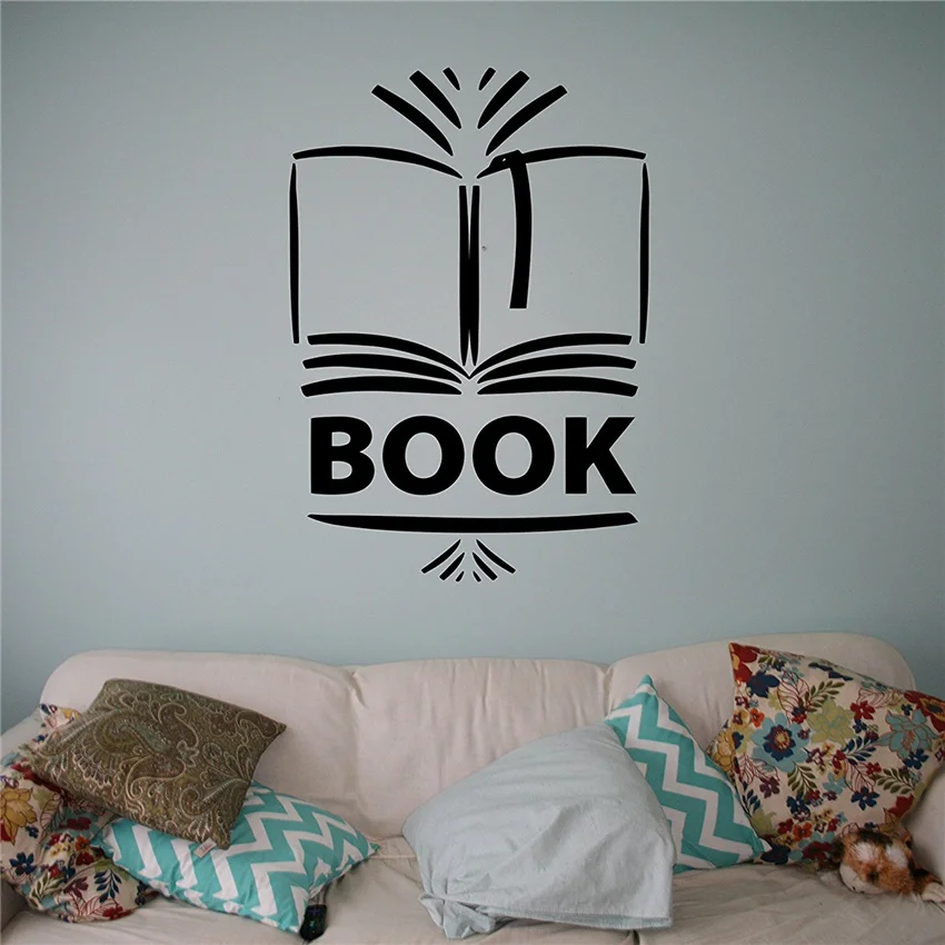 2018 Неймар книги Библиотека наклейка образования Schoolwall Стикеры интерьер классной