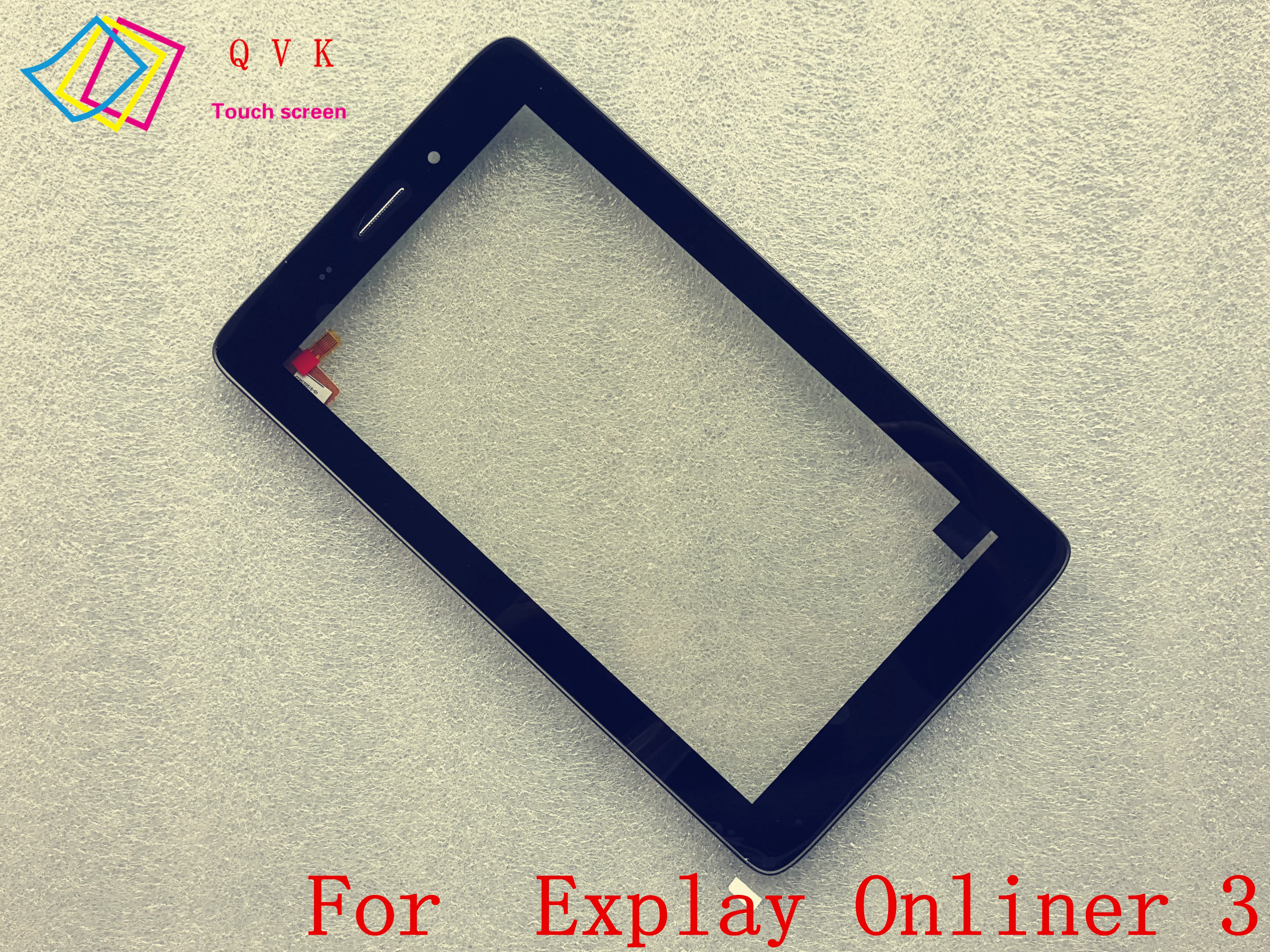 baratas Preto com Frame 7 polegadas para Explay Onliner 3 tablet pc tela de toque capacitivo painel de digitador de vidro