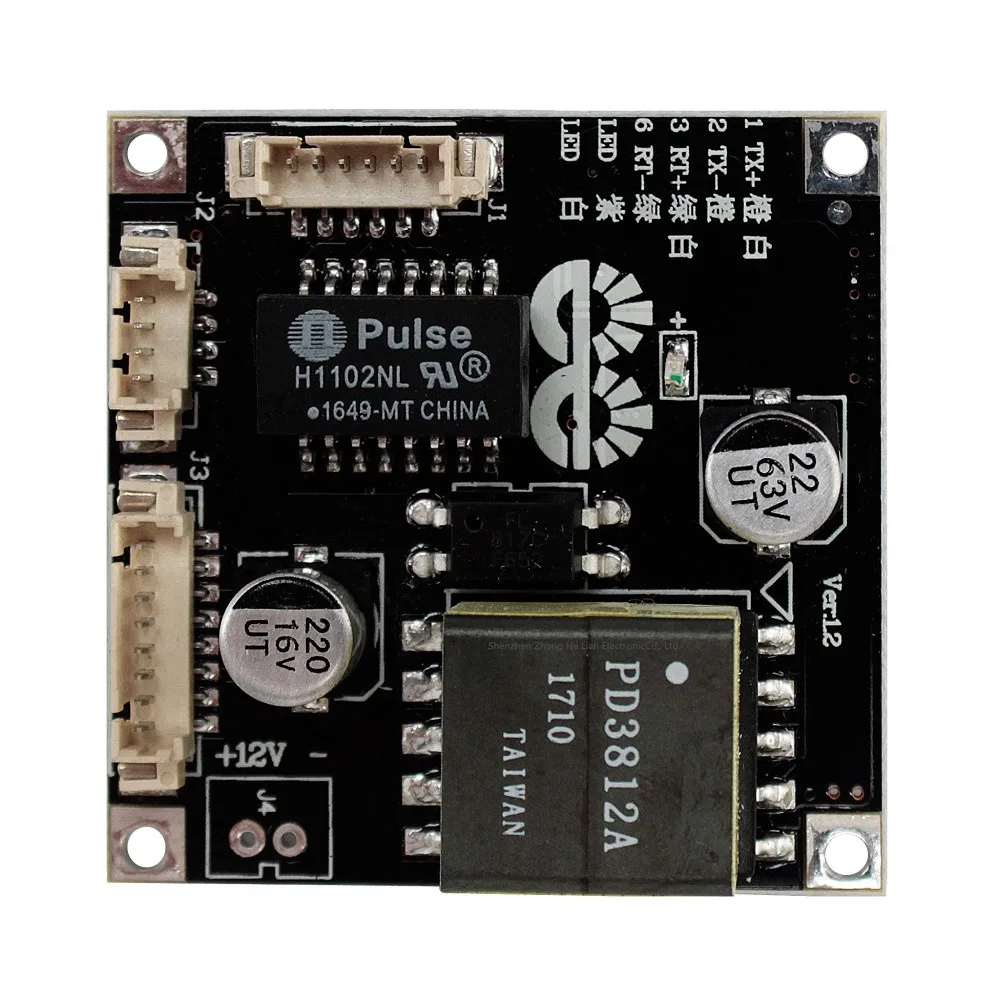 1 pcs PoE Module board for Security CCTV Network IP Cameras Power Over 12V 1A output