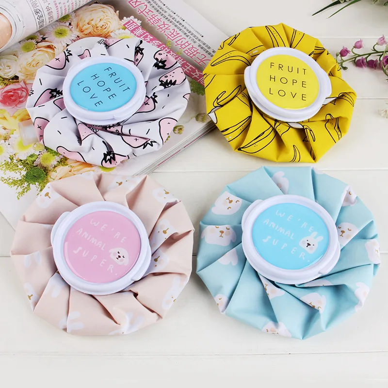 Cartoon summer ice bag dual use bags hot water bottle