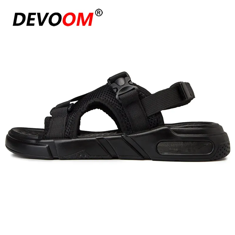 Black Homme De Casuais Leve Venda Sapatos Dos 44 Moda Sandale Mens Calçados Para Homens 2019 White Masculinos Sandálias Quente Verão Os Praia Da 1axnnP8