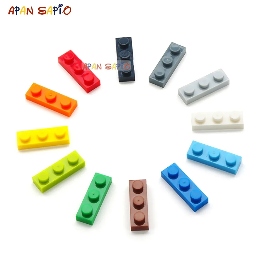

DIY Building Blocks 1x3 Dots 160PCS/lot 12 Colors Educational Creative Bricks Compatible With Legoed Duplos Toys for Children