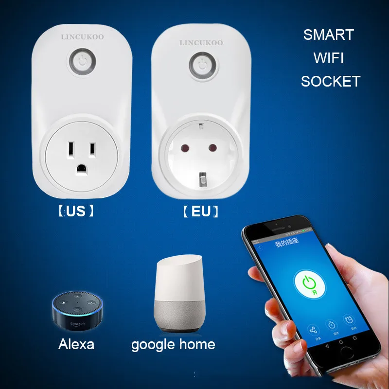

WIFI US Table Socket multi control with smart Phone APP Support Alexa and Google Home Voice-Control US/UK/EU standard CE