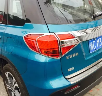 

Car Styling For Suzuki Vitara 2015 2016 2017 2018 ABS Chrome ABS plating before + taillight front headlight frame trim trim
