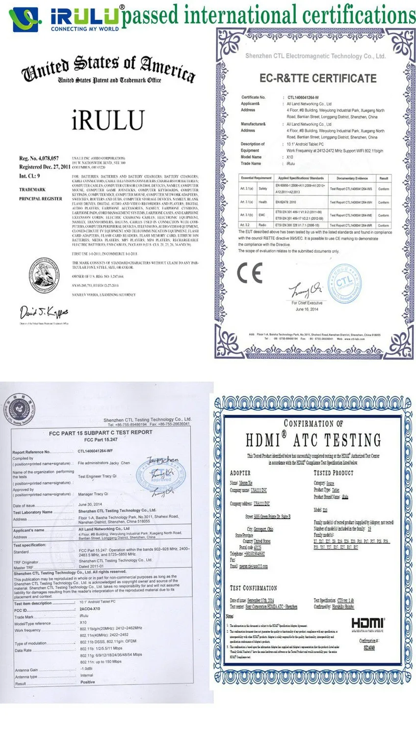 certifications